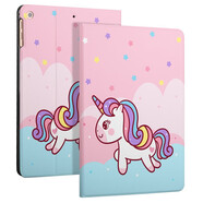 zoyu iPad mini2保護(hù)套迷你2適用于蘋果平板電腦mini3全包軟殼7.9英寸卡通可愛 彩虹馬【配鋼化膜】 mini1/2/3