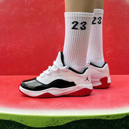 耐克（NIKE）Jordan 11 AJ 11 GS 喬11 籃球鞋 白黑CZ0907-102 38