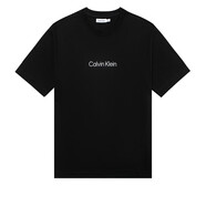 Calvin Klein 卡爾文·克萊恩 男裝圓領(lǐng)短袖T恤  純棉休閑印花上衣男 黑色 M(建議70-80kg)