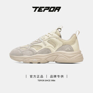 天跑十七號男鞋運(yùn)動休閑鞋春秋新款透氣網(wǎng)面鞋厚底老爹鞋女學(xué)生 星火米 37