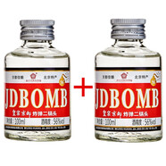 京都二鍋頭 皇家京都JDBOMB北京二鍋頭56度清香出口型小酒版白酒禮盒 56度 兩瓶 100ml*2瓶