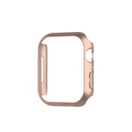 LAZYODD適用蘋果手表S10/9/8/7保護殼 Applewatch ultra防撞防摔超薄鏤空邊框保護套iwatch6/5/4/SE保護套 玫瑰金色【鏤空殼】 45mm