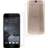 拓蒙 適用于HTC D820/s鋼化膜826/825/816手機貼膜E8高清M8抗藍光610屏幕玻璃保護膜A9/T6/M7前膜 HTC A9+后鋼化膜 無色高清抗藍光護眼版*2片