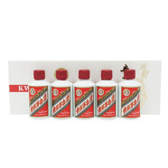 茅臺（MOUTAI）【晟藏老酒】貴州茅臺酒 53度茅臺飛天 醬香型白酒 53度 50mL 5瓶 （小白條）盒裝