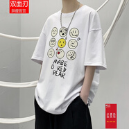 雙面刃夏季新款大碼街頭潮流店十九秋工作室GBOYstubio兔先森的原創(chuàng)小鋪阿茶與阿古秋季寬松 白色 3XL
