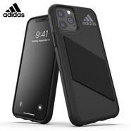 錦灝 adidas阿迪達斯iPhone11ProMax手機殼時尚潮流蘋果XR防摔三葉草網(wǎng)紅保護套防摔 6.5英寸蘋果11 Pro Max 彈力腕帶黑色