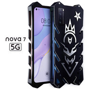 龍豈 華為nova5i手機殼金屬邊框nova7se防摔殼保護殼鋼鐵俠5Z雷神nova7 Pro定制男 華為nova7 （5G）火神：黑色
