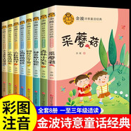 金波詩(shī)意童話經(jīng)典全套8冊(cè) 森林小火車(chē)銅鈴兒小丁當(dāng)神奇的小銀蛇小雨的悄悄話采蘑菇火紅的楓葉小麻雀洗澡古古丟先生的遭遇 小學(xué)生一二年級(jí)兒童文學(xué)啟蒙課外閱讀故事書(shū)