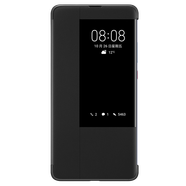 華為（HUAWEI）華為原裝Mate20 Pro/Mate20/X手機(jī)殼智能視窗翻蓋全包保護(hù)套 防摔 【Mate20 X 黑色】適用于7.2英寸