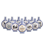 勇士的榮耀酒 貴州醬香型白酒 高端文創(chuàng)白酒 53度 500mL 12瓶 十二生肖酒大全套