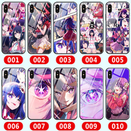 WENYAFF iPhone17玻璃手機(jī)殼蘋果6s/7/8plus卡通動(dòng)漫16/15/14/13/12/11promax硅膠軟蘋果SE2/3全包保護(hù)套 我推的孩子-星野愛-馬加奈-露比-阿庫亞-二次元