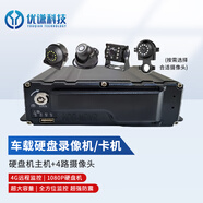BSJ車載硬盤監(jiān)控錄像機 GPS北斗4G視頻主機貨車渣土車公交車實時監(jiān)控 4G4路主機+4路攝像頭