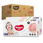 好奇（Huggies）鉑金裝拉拉褲成長小桃 紙尿片 尿布濕 尿不濕 加大碼XL96片【12-17kg】