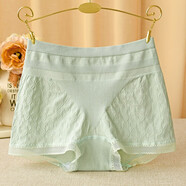 安優(yōu)棉3條裝安全褲防走光高腰輕收腹棉質(zhì)底襠一體成型透氣包臀平角褲女 A-綠色+膚色+豆沙 均碼 【推薦105-160斤】