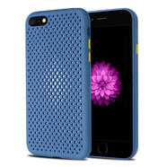 果不凡 適用蘋(píng)果6s/6plus手機(jī)殼散熱防摔軟殼iPhone6splus硅膠防摔保護(hù)套透氣防指紋款 【海軍藍(lán)】-透氣散熱-磨砂防指紋 蘋(píng)果6/6s-4.7英寸