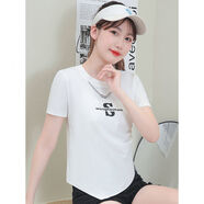 SOVK女裝不規則短袖t恤女2026新款夏季韓版修身短款上衣設計感小衫 白色 XL 【建議115-130斤】