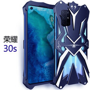 龍豈 榮耀v40手機殼金屬邊框30S鋼鐵俠v30全包保護套20s變形金剛防摔30pro榮耀20i鋁合金定制散熱外殼 華為榮耀30S-雷神-黑色