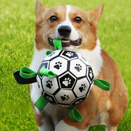 唐寵 寵物狗狗玩具耐咬訓犬腰包響片訓狗器馬犬訓練飛盤(pán)邊牧狗幼犬 趣味足球+打氣泵