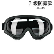 全封閉防風(fēng)眼鏡騎行風(fēng)鏡戶(hù)外自行車(chē)男女士防霧護(hù)目鏡滑雪鏡摩托車(chē)電動(dòng)車(chē)防風(fēng)沙眼鏡工程護(hù)目鏡 防霧款（黑灰）