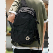 匡威（Converse）雙肩包男2025春季新款經(jīng)典款學(xué)生書包電腦包運動背包女10021138 10021138-A01/黑/46.5*31*15 以實物為準
