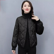 Lauaird2023冬季輕薄小個(gè)子時(shí)尚小棉襖棒球服棉衣棉服女韓版短款外套 黑色 【ZJ高端 】 3XL 【建議120-135斤】