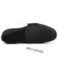 定制新式超輕軟底防滑耐磨中老年P(guān)LA黑色單布鞋青年司 黑色 L7布鞋 38 =240