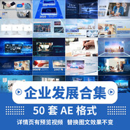 科技大氣光線(xiàn)穿梭企業(yè)公司發(fā)展歷程大事件時(shí)間軸照片展示AE模板