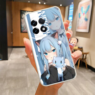 HERONSWING一加ace5/3pro手機殼一加ace6t定制1加ace5至尊版卡通一加Ace6動(dòng)漫ACE2pro二次元一加turbo6保護殼 貓羽雫-貓娘-動(dòng)漫二次元少女 液態(tài)硅膠優(yōu)雅黑-下單備注型號