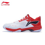 李寧（LI-NING）羽毛球鞋男鞋全能王V 運(yùn)動(dòng)鞋比賽訓(xùn)練鞋防滑耐磨輕質(zhì)透氣刀鋒lite 刀鋒LITE  標(biāo)準(zhǔn)白/赤焰紅 44