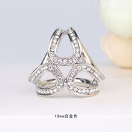 江浸月絲巾扣 奢華貴族 大號三環(huán)扣披肩扣圍巾職業(yè)空姐兩用絲巾SN6606 銀小號207 內直徑17mm