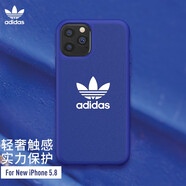 錦灝 adidas阿迪達斯iPhone11ProMax手機殼時尚潮流蘋果XR防摔三葉草網(wǎng)紅保護套防摔 5.8英寸蘋果11 Pro 三葉草藍色