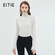 愛特愛（EITIE）可機洗羊毛混紡高領(lǐng)氣質(zhì)打底修身顯瘦針織衫秋季新款C2301232 極光白10 L 165