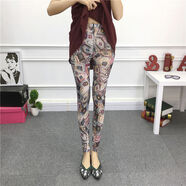 展緣薄款網(wǎng)紗打底褲女外穿夏季款波西米亞小腳褲高腰顯瘦彈力九分褲 隕落的灰色鉆石 均碼