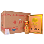茅臺（MOUTAI）貴州茅臺酒 年份酒53度500ml醬香型白 紀念收藏 送禮 53度 500mL 6瓶 茅臺 三十年整箱