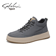 沙馳2026春秋季套腳休閑鞋舒適透氣布鞋輕便懶人鞋板鞋男鞋