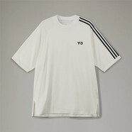 Y-3/Y3 叁仟良品 潮牌 男士時尚百搭休閑經(jīng)典三杠短袖圓領(lǐng)T恤 H63065 白色 HZ8871 L