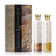 春夏秋冬書(shū)畫(huà)雙絕濃香型白酒/國(guó)學(xué)系列/高端文創(chuàng)酒 送禮 52%vol 500mL 2瓶 禮盒裝白酒