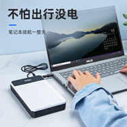 品晟 筆記本電腦移動(dòng)電源 適用于聯(lián)想DELL蘋(píng)果惠普戴爾充電寶聚合物大容量通用12v16V19V手機 型號：第六代80000白色增強版