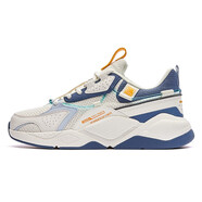 鴻星爾克（ERKE）白露運動(dòng)男鞋2024秋冬季新款男鞋潮流舒適氣墊跑步鞋百搭男慢跑鞋  正白/煙霧藍（網(wǎng)面） 39