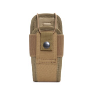 户外战术多功能对讲机包Molle附件手台包无线电保护套迷彩腰挂包 卡其色