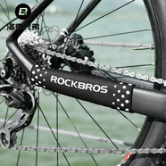 洛克兄弟ROCKBROS 自行車護(hù)鏈貼鏈條貼車架貼魔術(shù)貼保護(hù)車漆山地車公路配件 黑色(一只)
