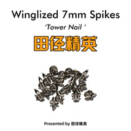 田徑精英高精度通用鞋釘  釘鞋配件田徑精英專業(yè)比賽訓(xùn)練高耐磨鋼釘碳釘 16顆/7MM耐磨鋼塔釘B/無(wú)孔