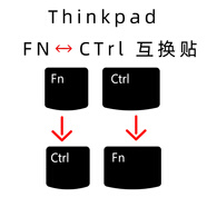 適用于E480 T14 E550 聯(lián)想Thinkpad筆記本電腦 CTRL和FN 互換倒置貼紙按鍵貼 T14S 2022
