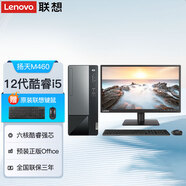 聯(lián)想臺式機 揚天M460 全新六核酷睿i5臺式主機 高性能辦公游戲商務(wù)設計家用電腦整機 主機+19.5英寸顯示器 六核i5-12400 16G 512G固態(tài)
