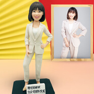 陶的傳人泥人真人定制人像玩偶ai照片制作3d人物立體人像手辦人偶泥塑擺件 26厘米單人