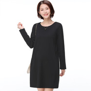 弗依郝孕婦職業(yè)裝連衣裙工作服2025夏季新款寬松孕期黑色正裝中袖夏 黑色 (長(cháng)·袖春秋款) XL