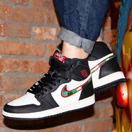 耐克（NIKE）AIR JORDAN 1男女鞋情侶款A(yù)J1高幫籃球鞋 575441-555088-015體育畫報 35.5