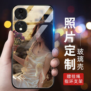 洛曼歐 榮耀70手機(jī)殼來(lái)圖定制榮耀70pro/60/50se/30s玻璃外殼男女款全包硅膠軟手機(jī)套 玻璃殼定制-下單圖片型號(hào)留言客服