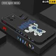 iQOO neo6手機殼vivo iqooneo6SE保護套直邊液態(tài)硅膠防摔軟殼散熱簡約防指紋新年款 iqooneo6/SE【【經(jīng)典黑+史迪仔】鋼化膜