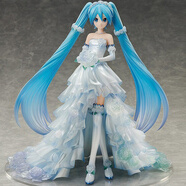 初音未來(lái)手辦深海少女Miku中秋和服旗袍韶華夏草雪初音二次元模型 花嫁初音(高約25cm) 祖國版